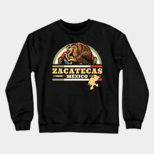 Zacatecas Mexico - Mapa Bandera Mexicana - Mexican State Crewneck Sweatshirt